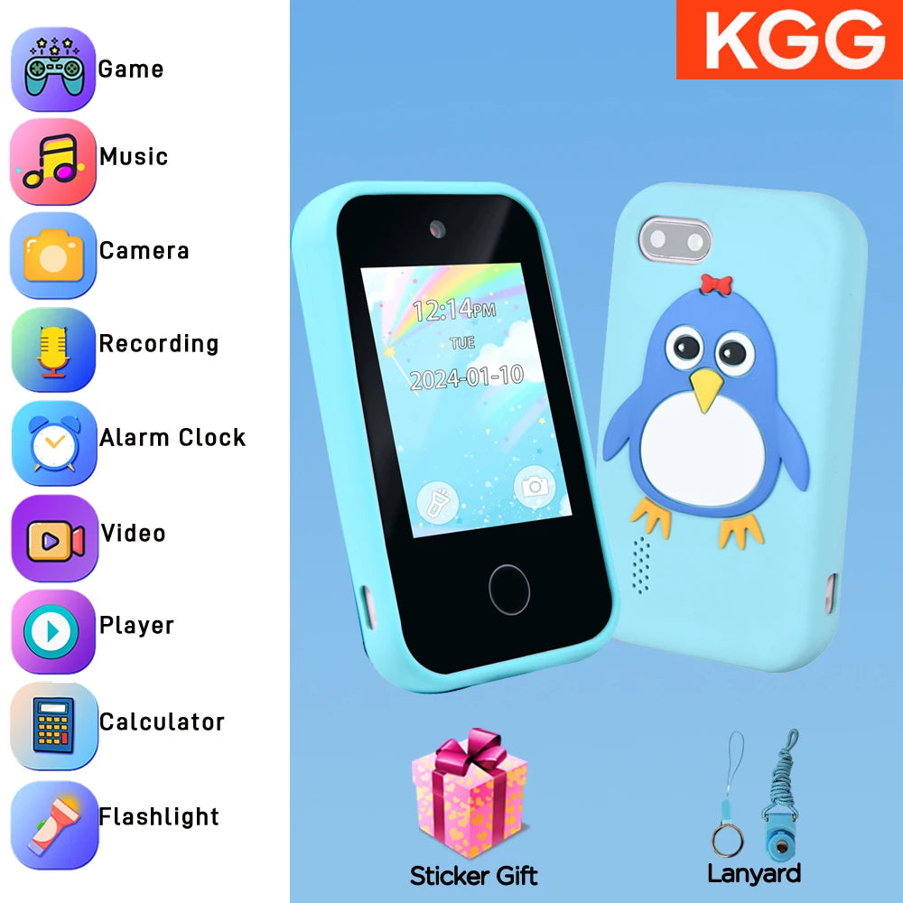 Kids Smart Phone for Girls Boys Kids Cell Phone Toys Dual Camera Music Player 17 Games Toddler Learning Phone Birthday Gifts