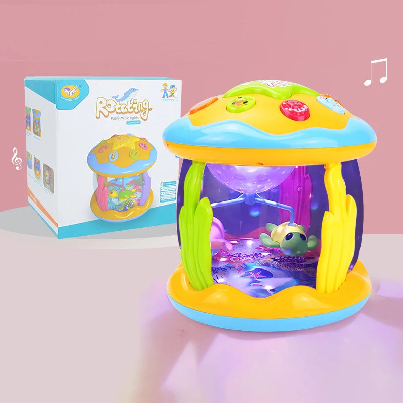Jouets pour bébés de 1 à 3 ans, projecteur rotatif lumineux océanique, jouets musicaux, jouets sensoriels éducatifs précoces Montessori pour tout-petits, cadeaux