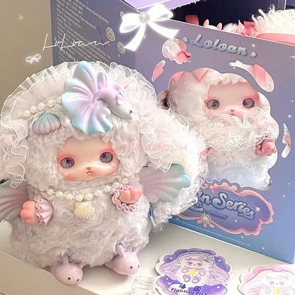 Loloan Ocean Series Vinyl Plush Blind Box Kawaii Sea Animal Anime Doll Surprise Home Decor Toy Gift Cute Mystery Bag