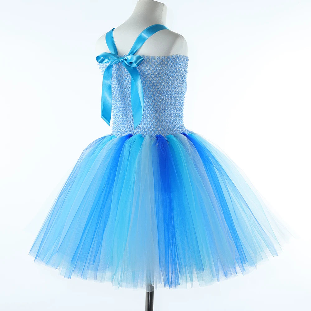 Costume pour filles, robe tutu de chien de berger de dessin animé,  costumes de chiot de chien d'animal pour enfants, déguisement de fête d'Halloween pour tout-petits