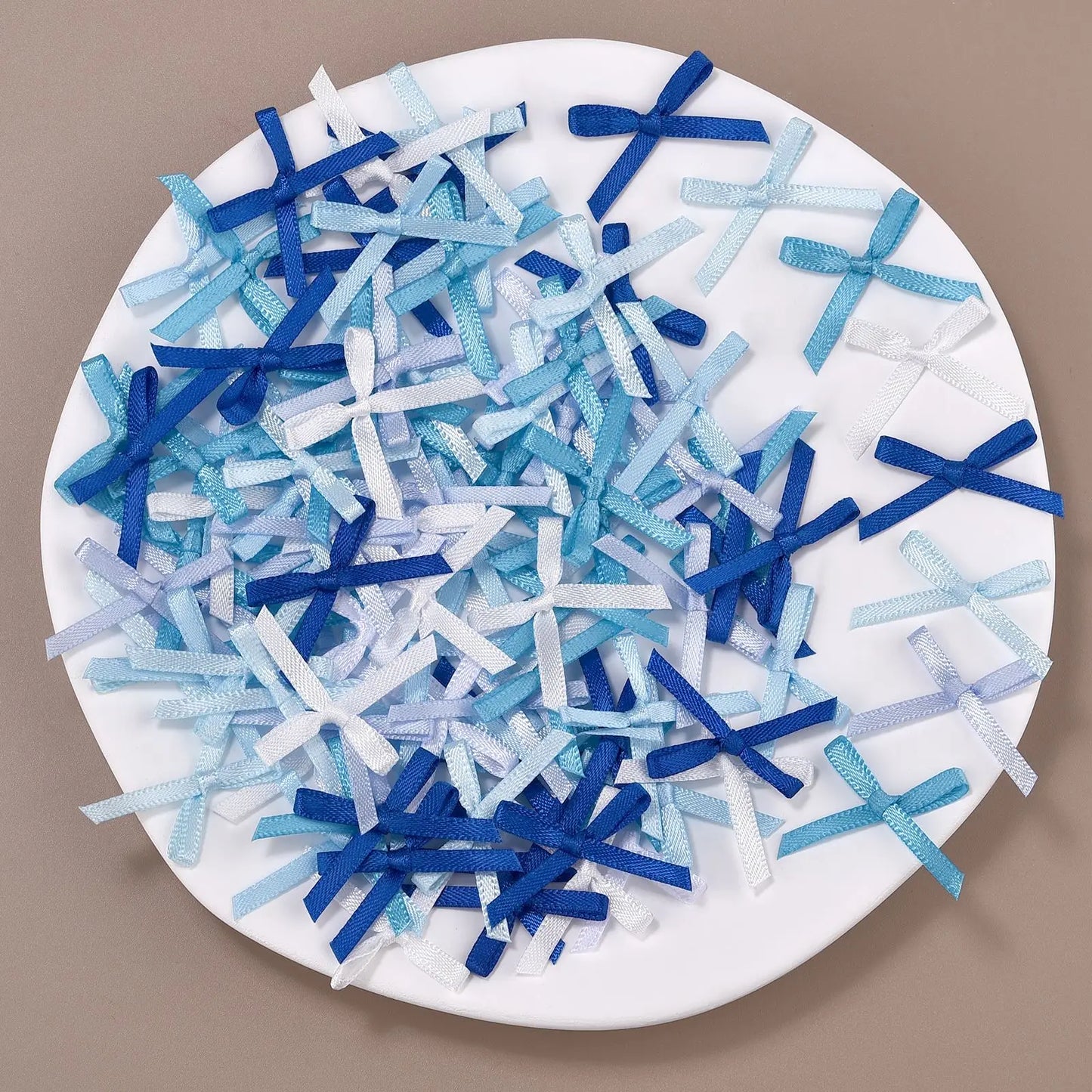 100pcs Mini Ribbon Bow Flower Satin Bows Ties DIY Crafts Embellishment Crafts Accessory Christmas Decoration Supplies