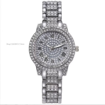 Casual Ladies Quartz Wrist Watch Bracelet Set 6PCS Set Women Watch Clock Roman Dial Luxury Brand Design Women Montre Femme Reloj