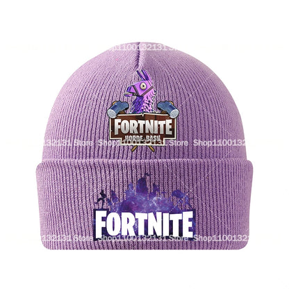 Fortnites Knitted Hats Cartoon Game Fortress Night Children Headgear Autumn Winter Woolen Caps Anime Hat Kids Birthday Gift New