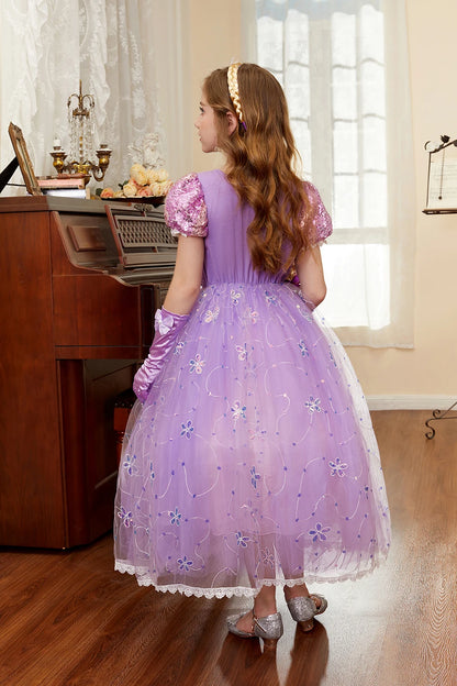 Robe de princesse pour filles, robe d'anniversaire à volants pour enfants, robe de Noël pour enfants,  spectacle, robes de cosplay fantaisie