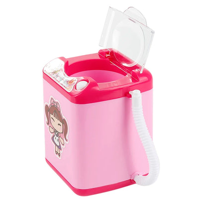 Mini machine à laver électrique pour pinceaux de maquillage - Nettoie et essore les pinceaux - Jouet pour brosses à maquillage - Œuf de beauté - Nettoie les pinceaux de maquillage
