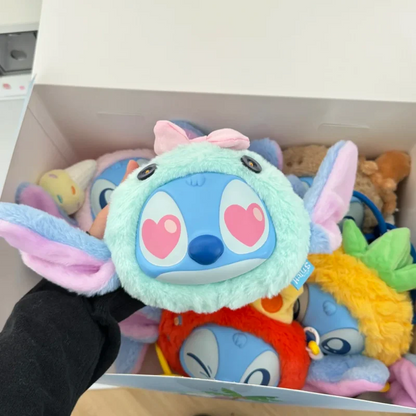 New Genuine Stitch Funny Travel Series Crossbody Bag Vinyl Face Bags Blind Box Trendy Toys Guaihaobei Stitch Mystery Box As Gift