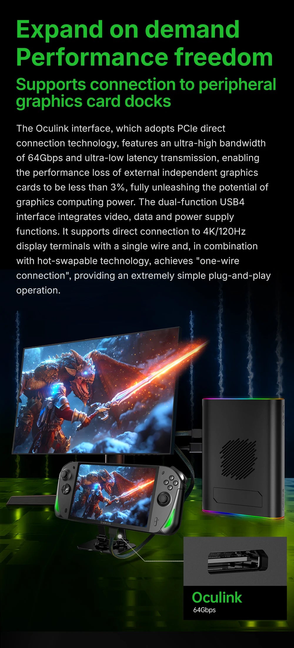 AOKZOE A1X AMD AI 9 HX 370 PC Game Console 8 Inch Native Landscape Screen Windows Handheld Laptops VRR 72.7Wh For Steam 3A Game