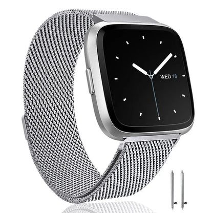 Metal Loop Strap For Fitbit Versa 2 Lite Sense Band Wrist  Replacement Magnetic Bracelet For fit bit versa 3 4 blaze Watchband