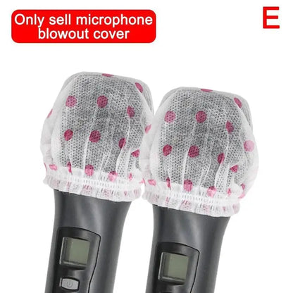Microphone Hygiene Cover Odor Removal Disposable Disposable Non-woven Windscreen Protective Mic Pad for KTV Karaoke Supplies