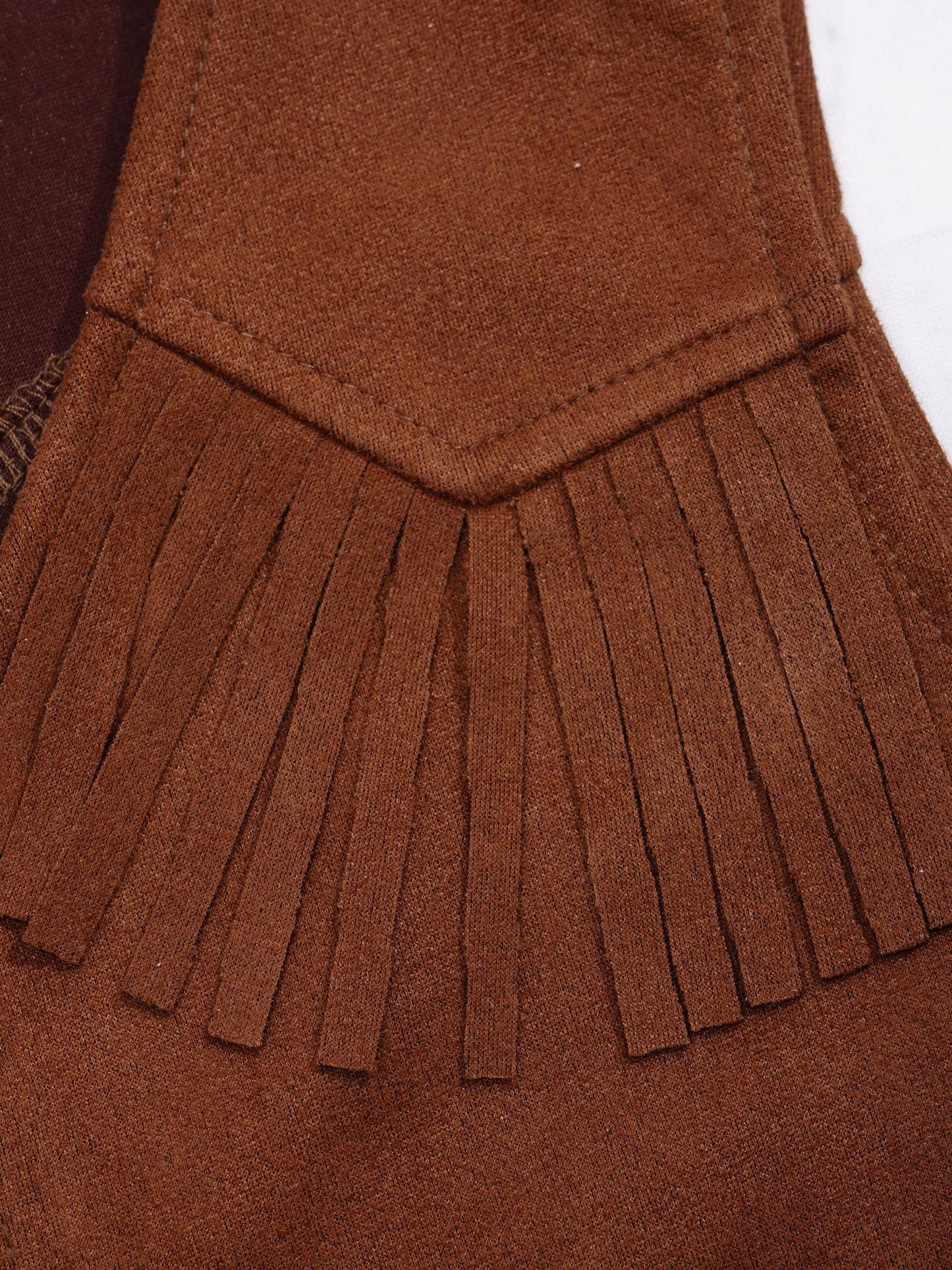 Costume de cow-boy et de cow-girl du Far West, déguisement d'Halloween, gilet sans manches à franges avec bandana et chapeau