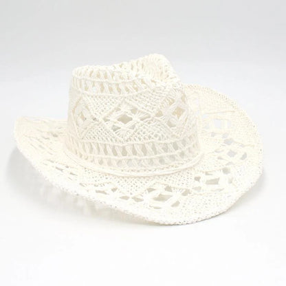 Chapeau de cowboy pour femme, casquette de cow-girl , accessoires pour les vacances, chapeau de paille