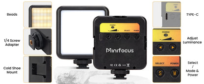 LED Photo Studio Light for Tiktok Youbute Game Live Video Fill Lighting Portable Camera Video Recording Photography Panel Lamp