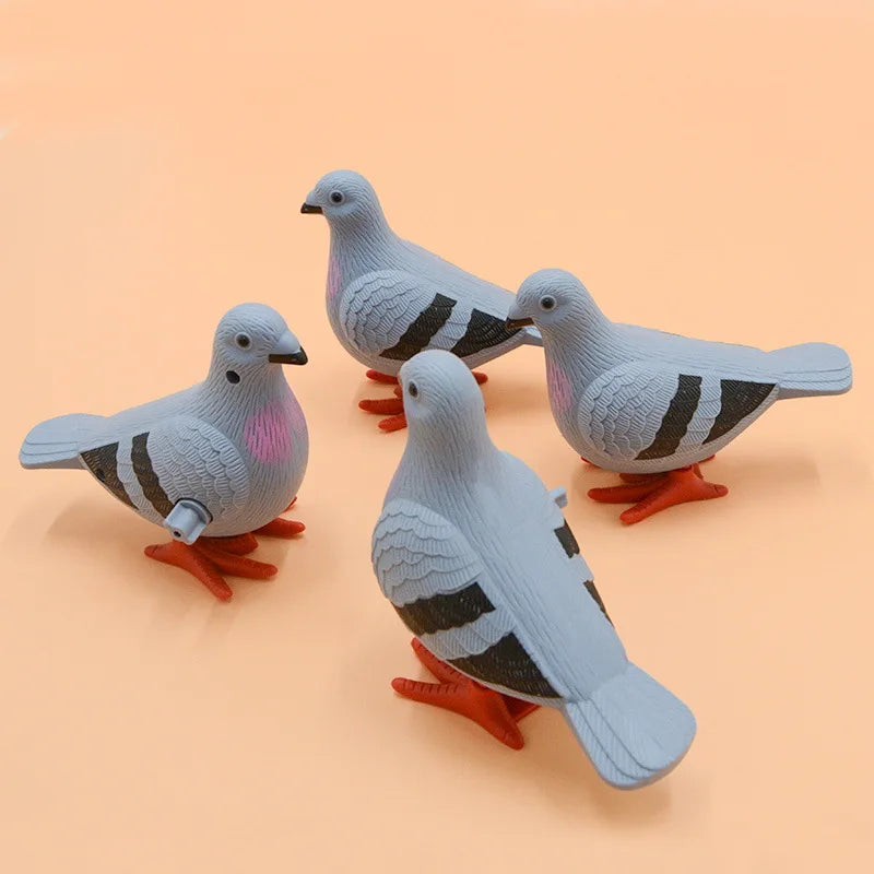New Kids Clockwork Toy Jumping Pigeon Simulation Animal Cute Winding Will Jump Baby Toys 2-4 Years Old Gift