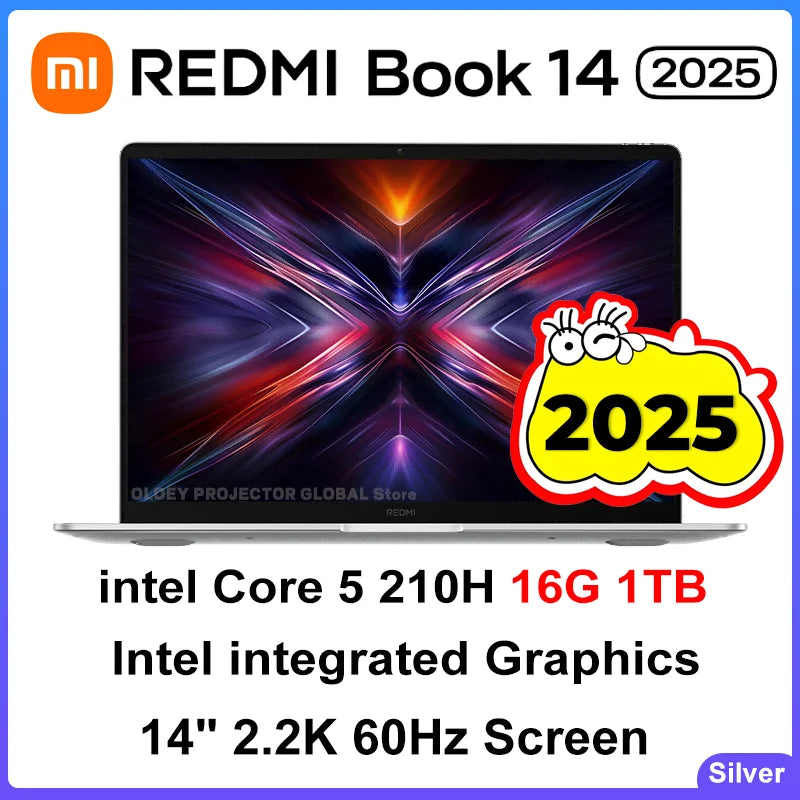 REDMI BOOK 14 2025 intel Core 5 210H 16GB RAM 512G/1TB SSD 14inch 2.2K 120Hz Screen