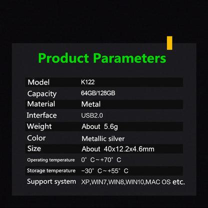 100% Original KODAK Mini metal 32GB 64GB 128GB USB Flash Drive lanyard for keys pen drive USB2.0 thumb drive