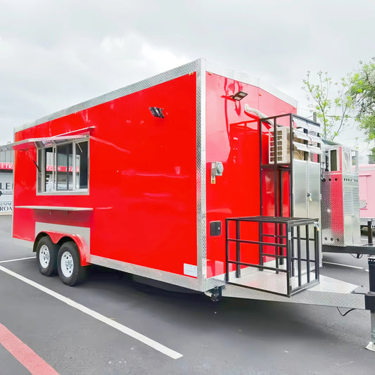 Customzied Mobile Food Truck Trailer with Full Kitchen Taco Pizza Hamburger Cart Street Food Truck Mobile Coffee Bar