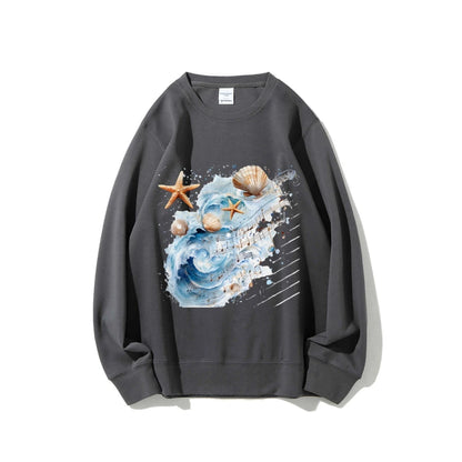 Sweat à capuche style coréen Y2K pour femme, surdimensionné, motif peint à la main, chaud et confortable, polaire, style décontracté, hiver 2025