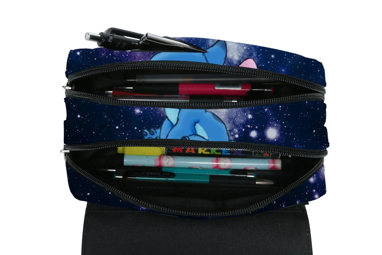 Anime Stitch Fully Printed Flap Pen Bag Stationery Box Pencil Case Primary and Secondary School Student School Bag Cartoon