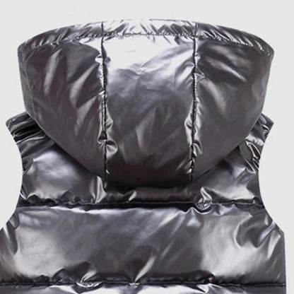 Gilet d'hiver chaud pour femme, poches de couleur vive, gilet rembourré en coton, couche intérieure matelassée, gilet de couleur vive pour femme, streetwear