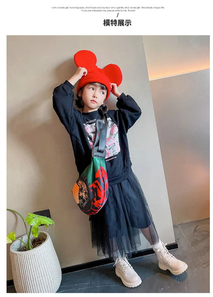 Kids Leather Chelsea Boots Waterproof Non-slip Autumn Winter Plush Warm Snow Boots Children Casual Sneakers Fashion Shoes Girls