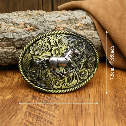 Ceinture ajustable en cuir style cowboy western, style punk, estampage en alliage, boucle de ceinture rétro américaine pour homme, accessoire de mode