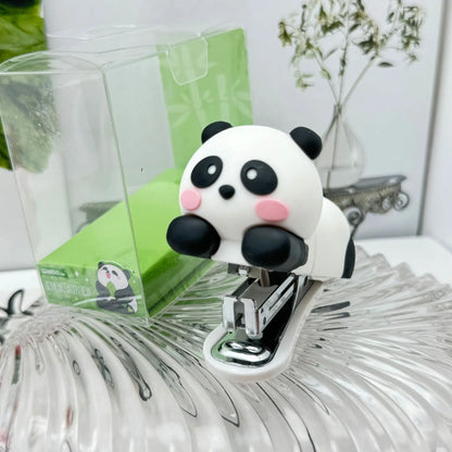 Agrafeuse en silicone - Figurine - Dissolvant d'ongles de bureau - Agrafeuse pour enfants - Fournitures de bureau - Reliure - Fournitures scolaires