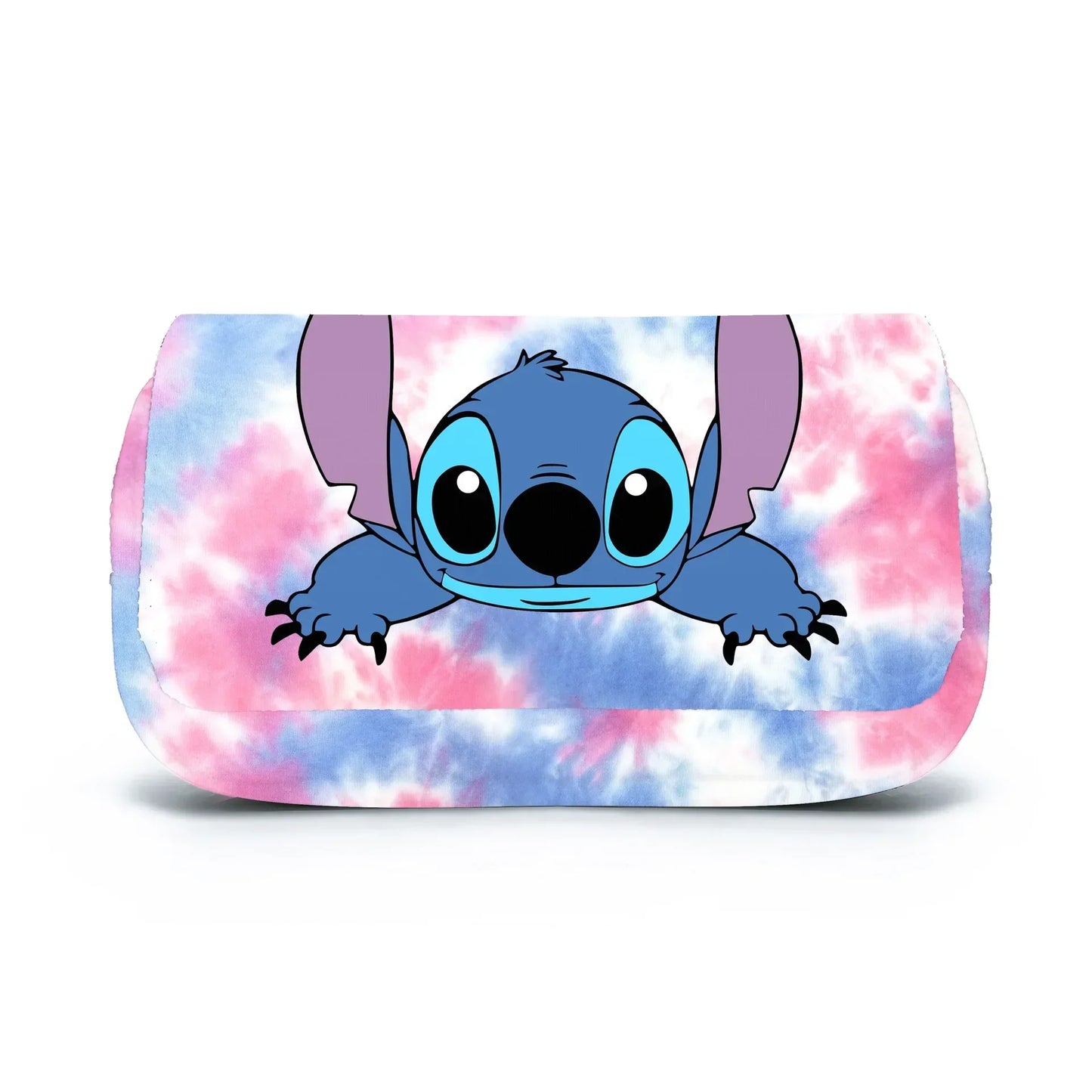 Anime Stitch Fully Printed Flap Pen Bag Stationery Box Pencil Case Primary and Secondary School Student School Bag Cartoon