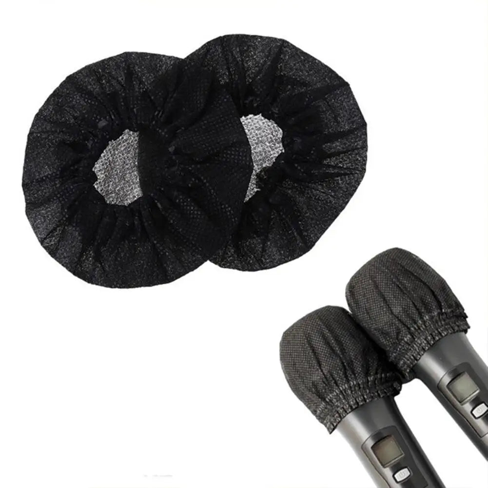 Microphone Hygiene Cover Odor Removal Disposable Disposable Non-woven Windscreen Protective Mic Pad for KTV Karaoke Supplies