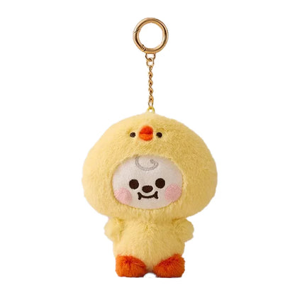 Baby Animal Series Bt21 Cooky Shooky Plush Doll Keychain Pendant Cute Koya Toy Girls Bag Packaging Decoration Collection Gift