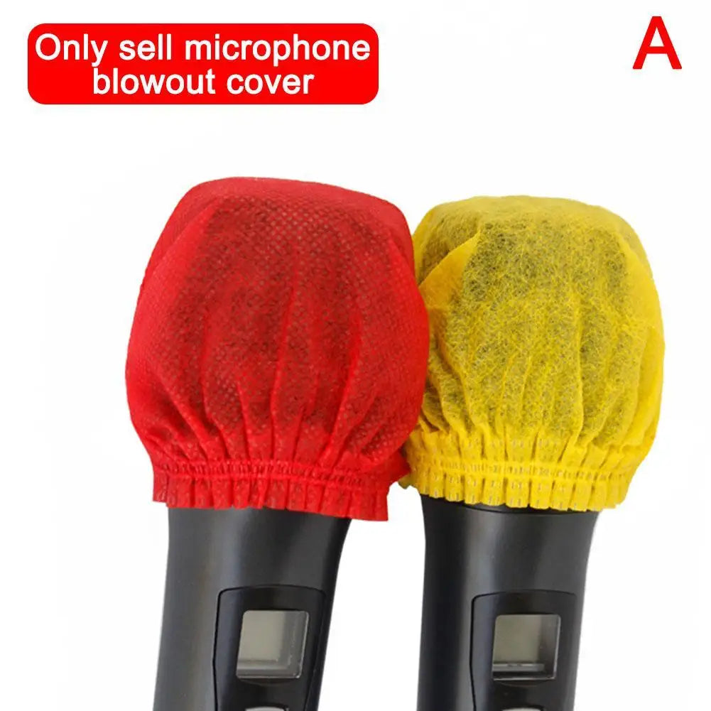 Microphone Hygiene Cover Odor Removal Disposable Disposable Non-woven Windscreen Protective Mic Pad for KTV Karaoke Supplies