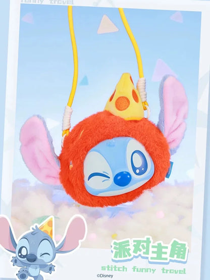 New Genuine Stitch Funny Travel Series Crossbody Bag Vinyl Face Bags Blind Box Trendy Toys Guaihaobei Stitch Mystery Box As Gift