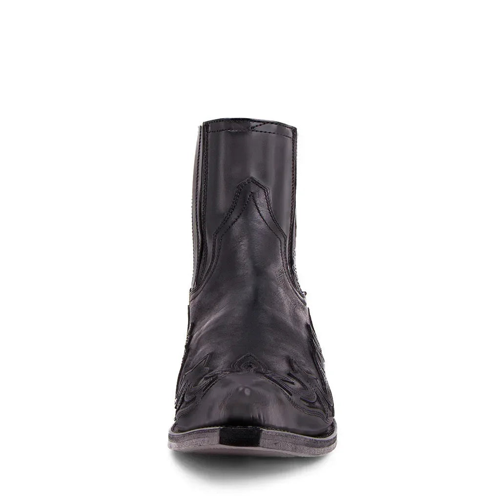 New Men's Boot Handmade Wedge Ankle Boots for Men Western Cowboy Boots Unisex Men's Leather Shoes Hard-Wearing