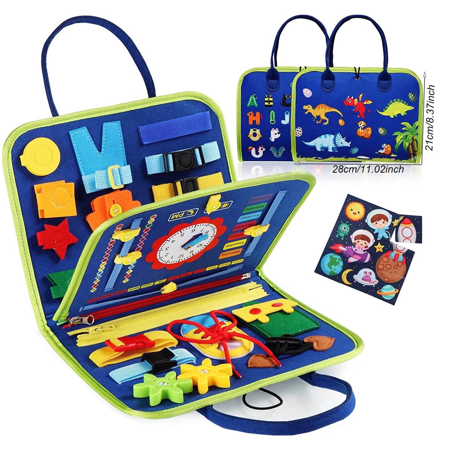 Montessori Toys Busy Board Sensory Activity Developing Board for Motor Skills,Learning Board for Toddlers  Christmas Gift