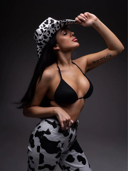 Cowboy hat various accessories cowboy hat monochrome felt hat men and women outdoor hat rider hat шляпа женская