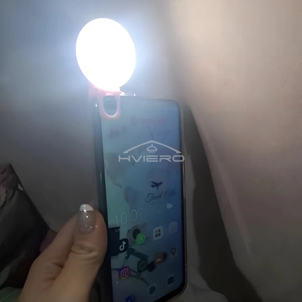 Anneau lumineux Led pour Selfie, Rechargeable par USB, lumières de remplissage, luminosité chaude et froide réglable, pour appareil Photo, vidéo, accessoires de Streaming en direct