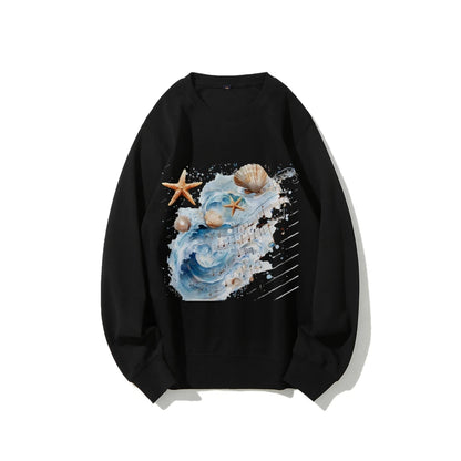 Sweat à capuche style coréen Y2K pour femme, surdimensionné, motif peint à la main, chaud et confortable, polaire, style décontracté, hiver 2025