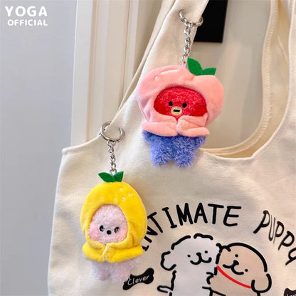 Bt21Ed Baby Fruit Series Kawaii Anime COOKY MANG Plus Keychain Cute Cartoon Plus Pendant Doll Toy Bag Accessories Girl Gift