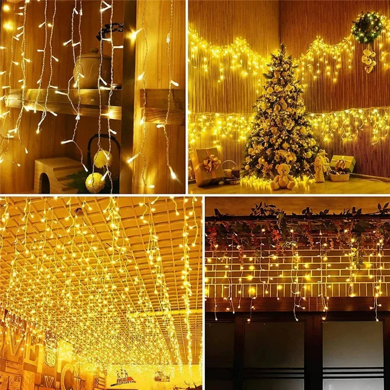 8 Modes USB bâton de glace lumière chaîne fête de mariage lumière LED guirlande intérieure maison festival fête jardin chambre rideau décoration