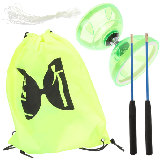 Diabolo Set Juggling Toy Yoyo Traditional Yo-yo Chinese for Toddler Children’s Toys Elderly Bearing Kids Plaything Soft Rubber