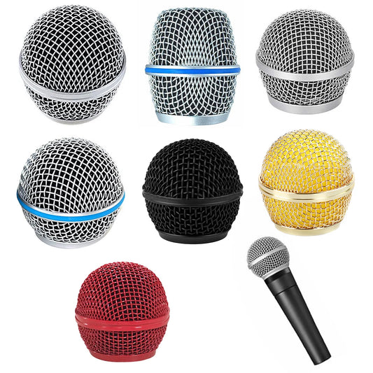 Tête de remplacement de Microphone en acier, 1 pièce, couvercle de Grille de micro pour 58 microph pour Shure Beta, accessoires de remplacement de Microphone
