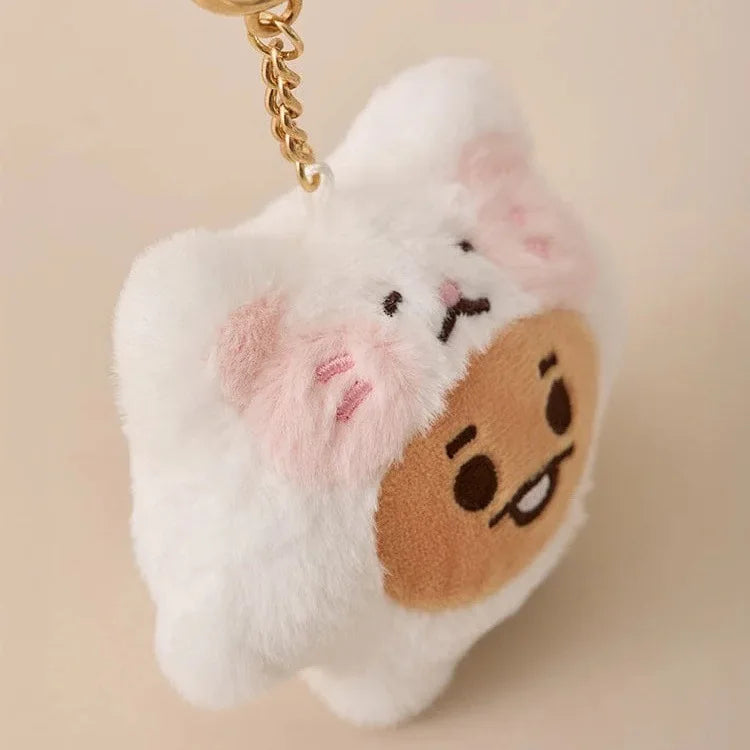 Baby Animal Series Bt21 Cooky Shooky Plush Doll Keychain Pendant Cute Koya Toy Girls Bag Packaging Decoration Collection Gift