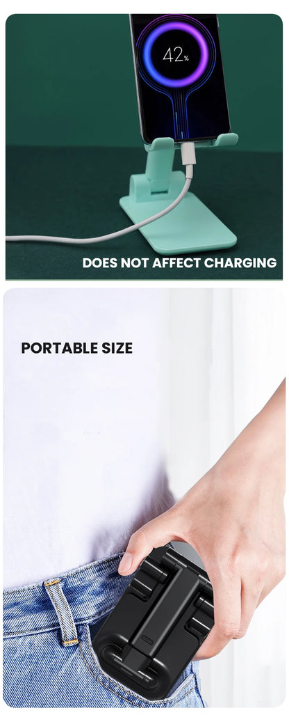 Desktop Phone Holder Stand Mobile Phone Support Adjustable Angle Height Cell Phone Stand Universal for All Smart Phones