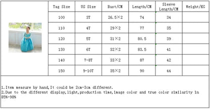 Robe de princesse pour filles, costume de Cosplay pour enfants, vêtements d'Halloween, de carnaval, d'anniversaire, costume de princesses pour enfants