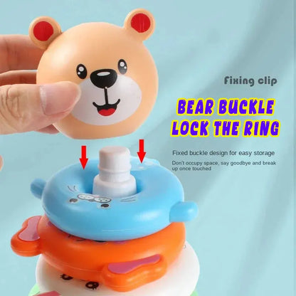 New Baby Toys 0-12 Montns Puzzle Pyramid Tower Cup Stacking Toys Montessori Educational Beach Kids Pool Bathtub Toy Kids Gift