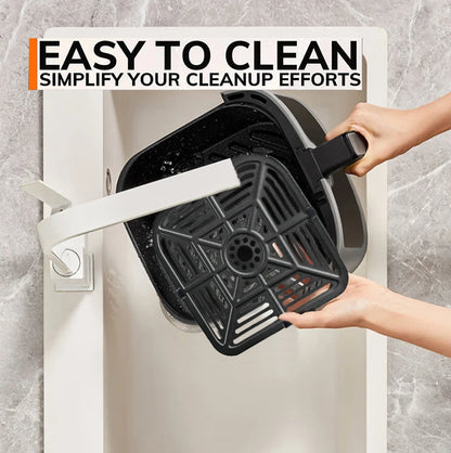 Friteuse à air chaud 5L, four électrique avec commandes tactiles, panier antiadhésif et hublot, idéal pour la cuisine et la famille.