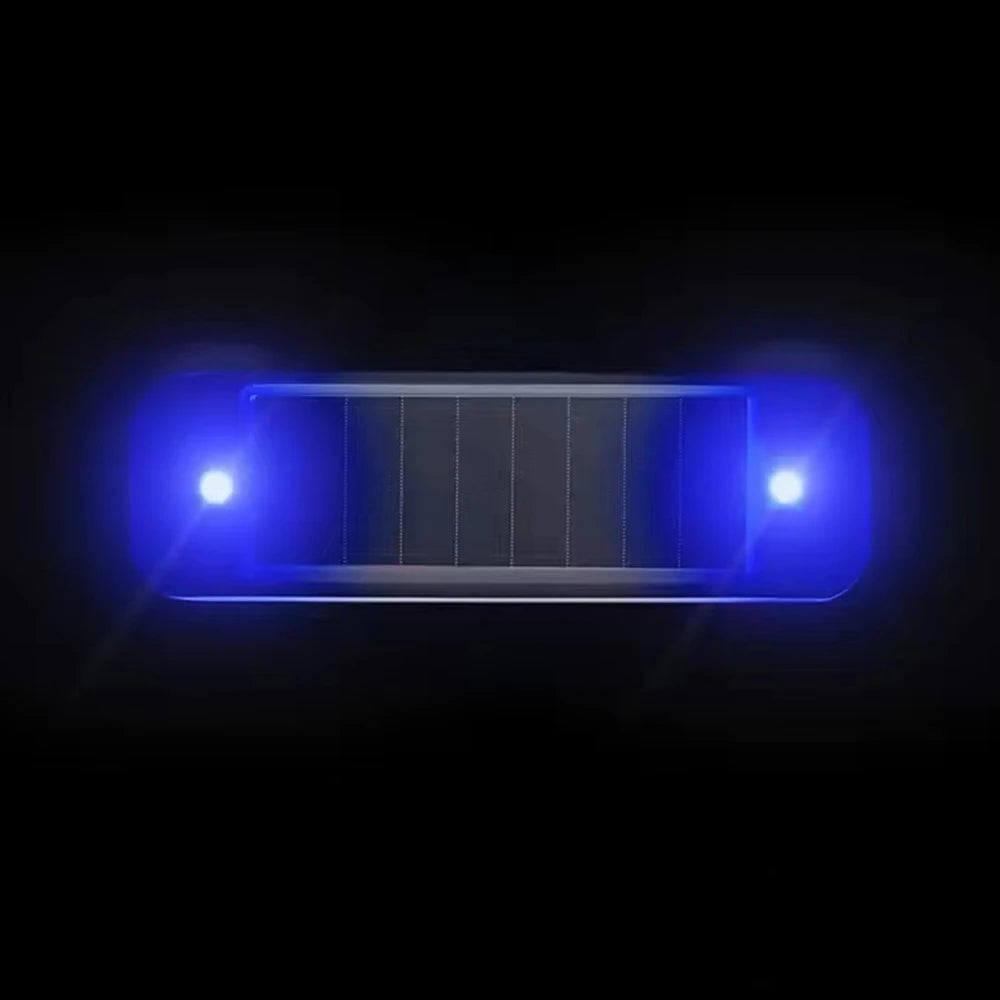 Mini LED énergie solaire voiture voyant d'avertissement nuit sécurité simulée alarme sans fil antivol lampe d'avertissement clignotant lampe d'alarme factice