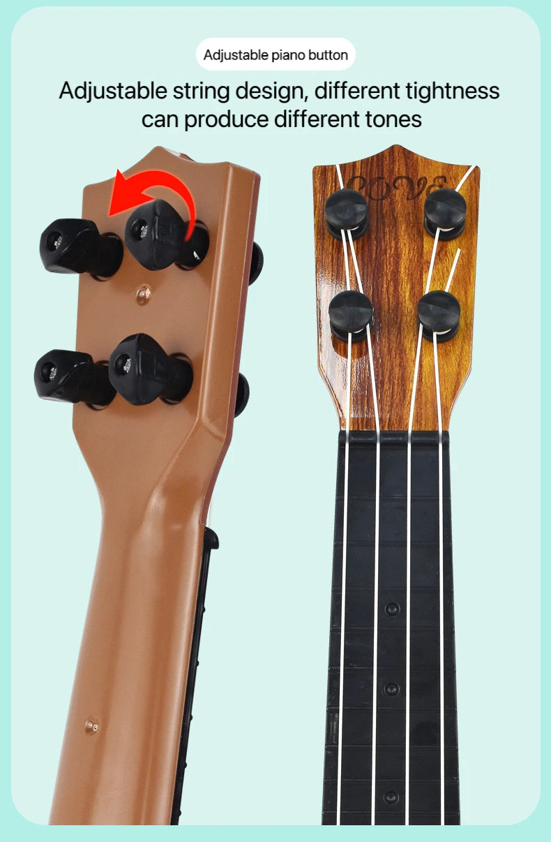 35cm Children Guitar Toy Can Be Used To Play Elementary Instruments With Paddles Simulating Yukrili Music Toys