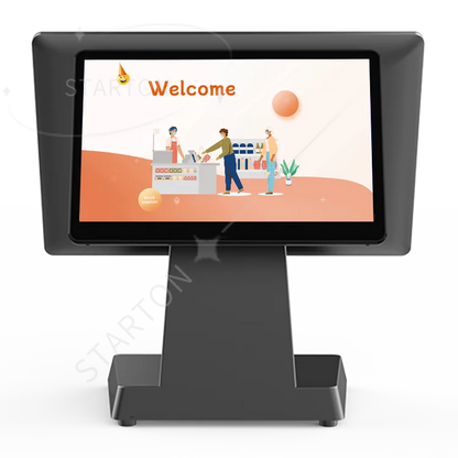 Système de point de vente à double écran tactile de 15,6 pouces, Machine de point de vente, systèmes tout-en-un pour les restaurants de magasin de détail, vente en gros