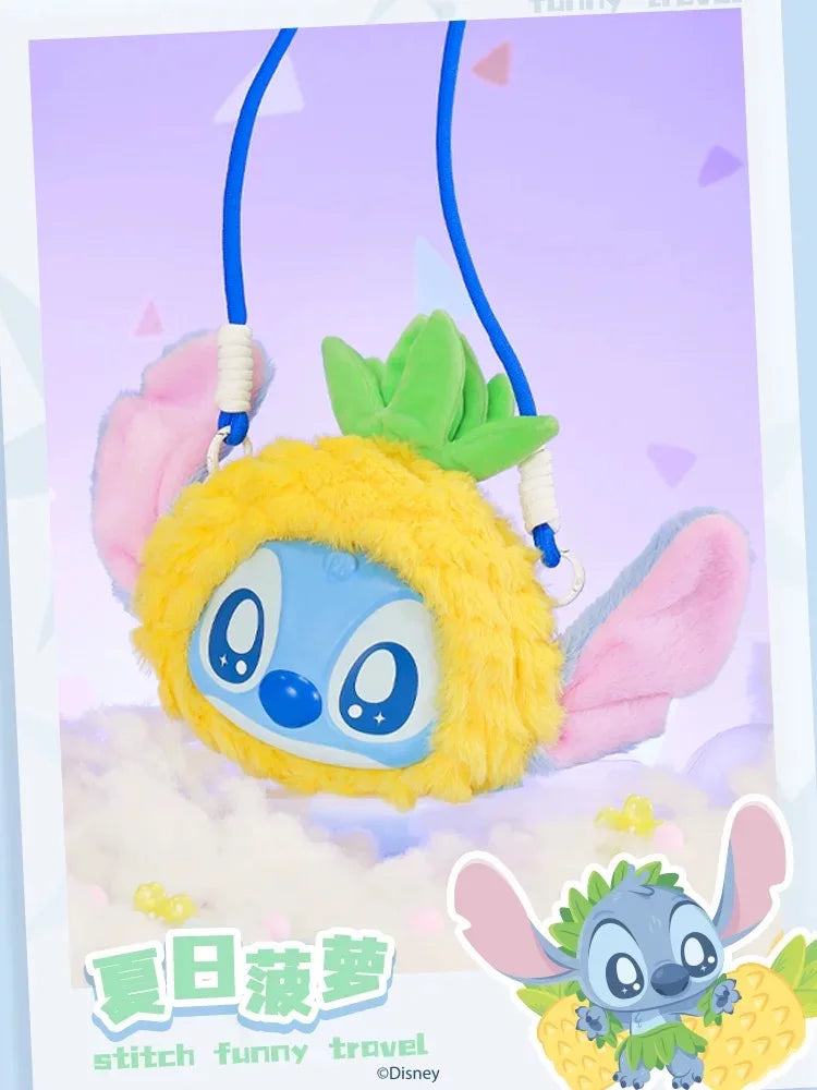 New Genuine Stitch Funny Travel Series Crossbody Bag Vinyl Face Bags Blind Box Trendy Toys Guaihaobei Stitch Mystery Box As Gift