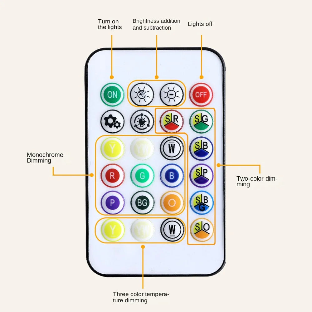 High Footed LED Atmosphere Desk Lamp Water Ripple Touch/Remote Control Projection Night Light Non-slip Bottom Romantic